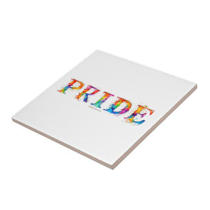 Azulejo El colorido y creativo texto temático del Orgullo