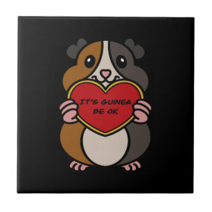Azulejo El corazón del cerdo guineano está bien Cerdo de