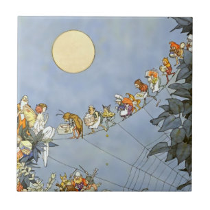 Azulejo “El cumpleaños de las hadas” de Heath Robinson