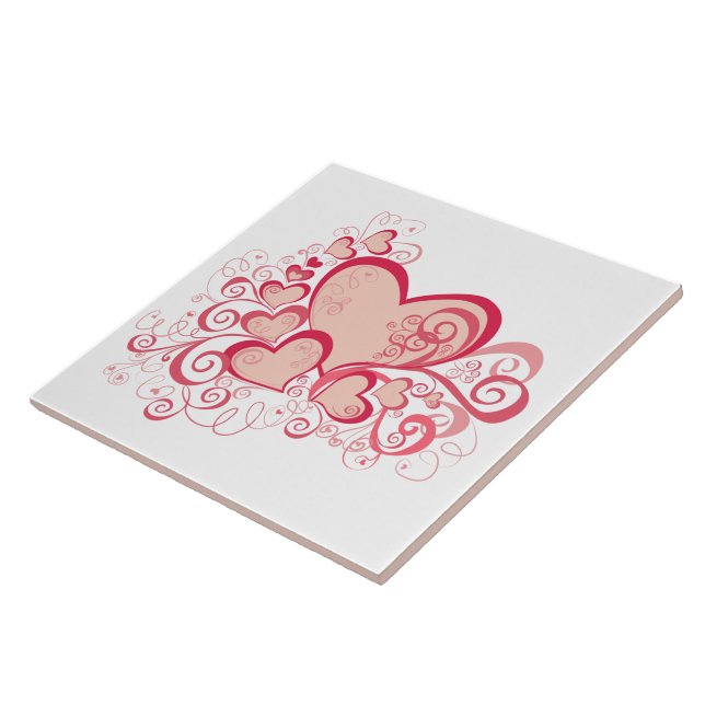 Azulejo El día de San Valentín Tile (Lado)