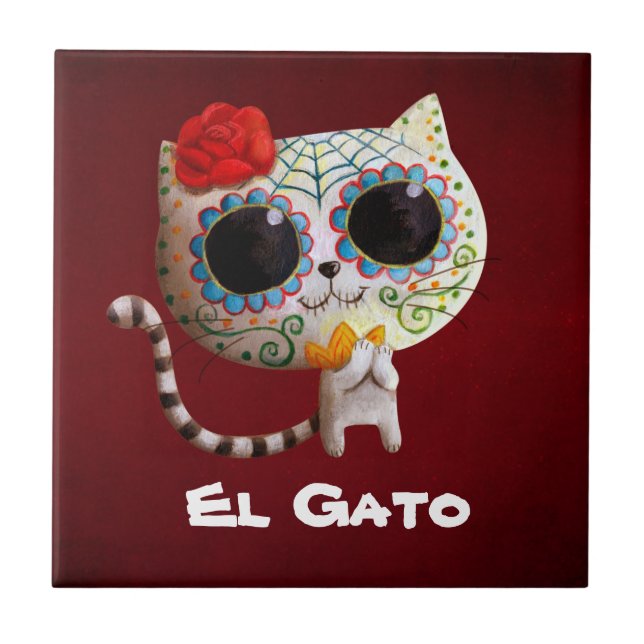 Azulejo El Día del Gato Muerto (Frente)