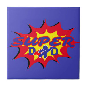 Azulejo El Día del Padre en el libro de historietas Super 