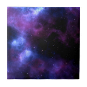 Azulejo El diseño mágico de la cerámica de galaxias