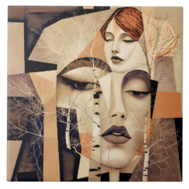 Azulejo El Eco de “Virelle” – Un Retrato Abstracto