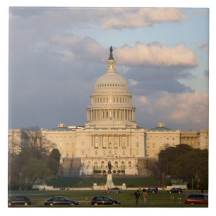 Azulejo El edificio del Capitolio de los Estados Unidos en