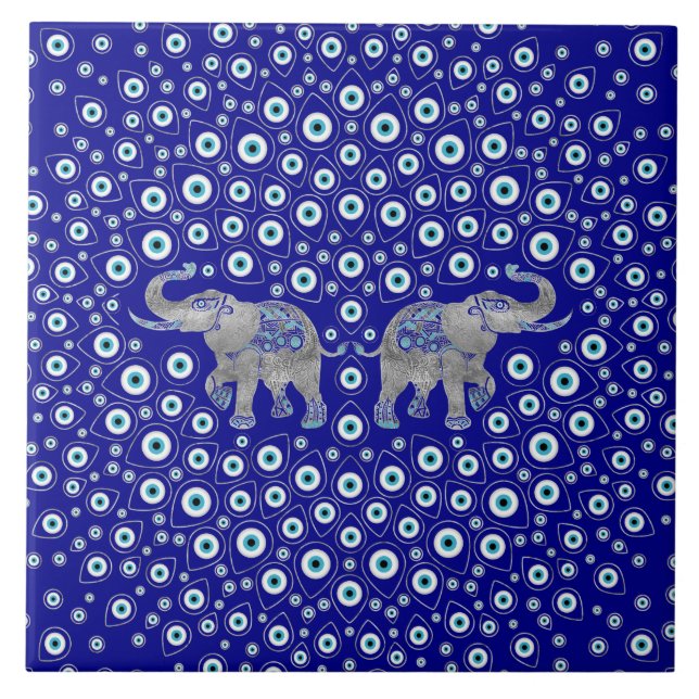 Azulejo El elefante de la vista malvada el encanto de la b (Frente)