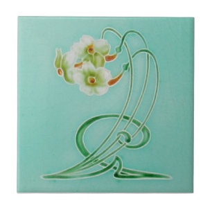 Azulejo El elegante repro Henry Richards Art Nouveau Nacis