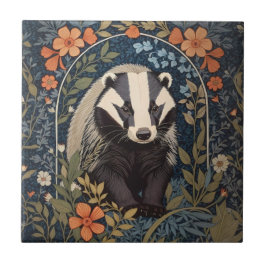 Azulejo El elegante William Morris inspiró a Badger