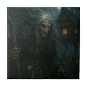 Azulejo El encantado bosque de Baba Yaga