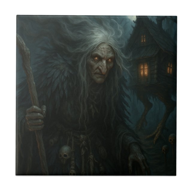 Azulejo El encantado bosque de Baba Yaga (Frente)