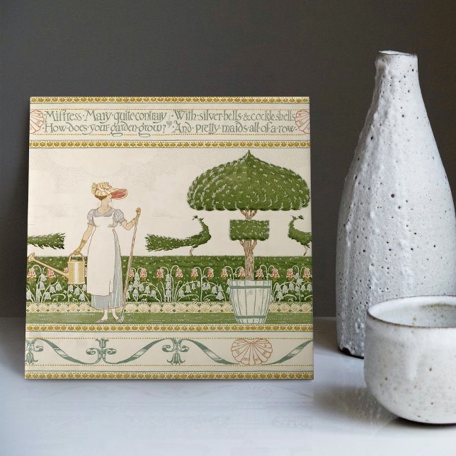 Azulejo El encantador jardín de la señora Mary por Walter  (Subido por el creador)