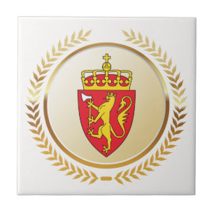 Azulejo El Escudo de Armas de Noruega