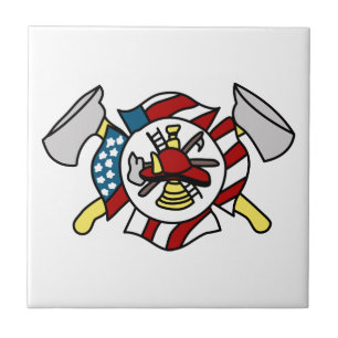 Azulejo El Escudo del bombero