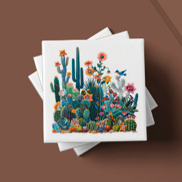 Azulejo El espejismo lujoso de los restos del desierto