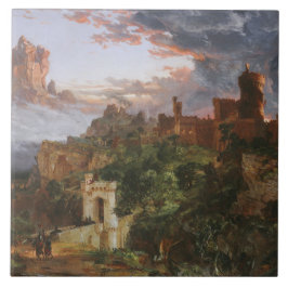 Azulejo El espíritu de la guerra (batalla en un castillo m