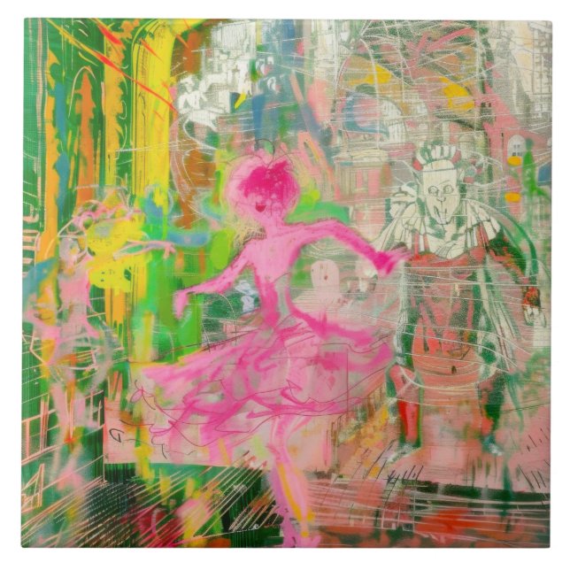 Azulejo El estalker - Neon Ballet Chaos (Frente)