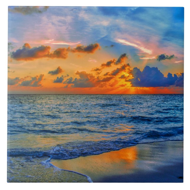 Azulejo El exótico Sunset Beach Sea (Frente)