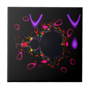 Azulejo El Famoso Conjunto De Arte Fractal De Mandelbrot