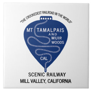 Azulejo El Ferrocarril Más Torcido Mt Tamalpais
