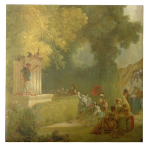 Azulejo El Fete en la Santo-Nube, detalle del espectáculo