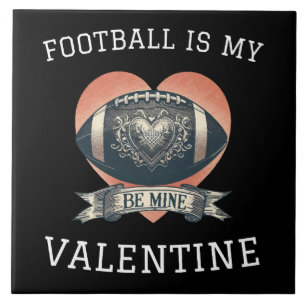 Azulejo El fútbol es mi San Valentín