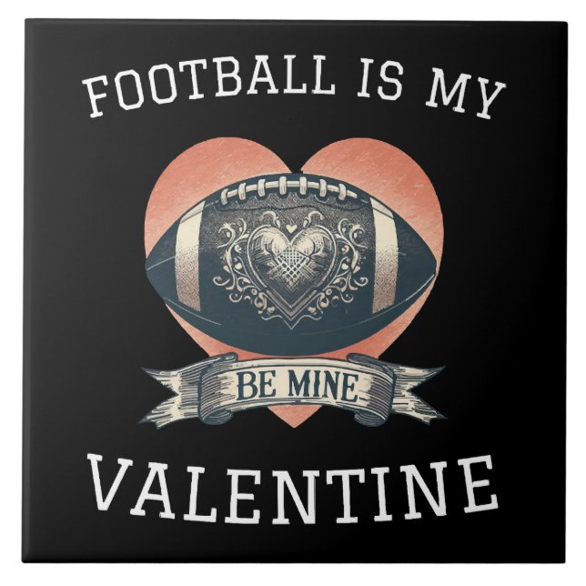 Azulejo El fútbol es mi San Valentín (Frente)