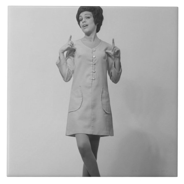 Azulejo El gesticular de la mujer (Frente)