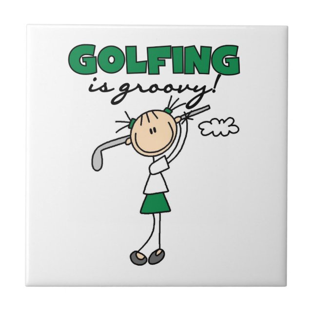 Azulejo El golf es genial (Frente)