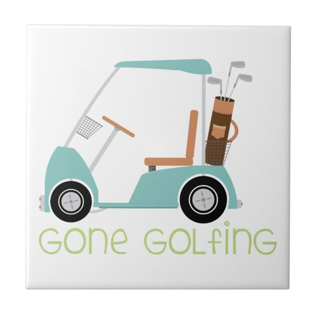 Azulejo El golf ha terminado (Frente)