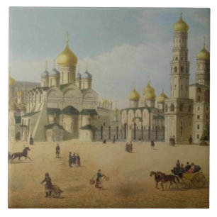 Azulejo El gran palacio del Kremlin y las catedrales del