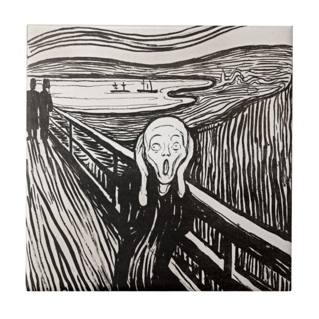 Azulejo El grito de Edward Munch (Frente)