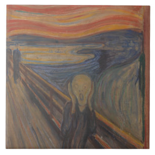 Azulejo El grito de la naturaleza de Edvard Munch 1893