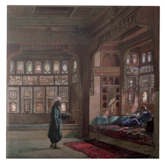 Azulejo El Harem de jeque Sadat, El Cairo, 1870 (Frente)