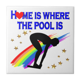 AZULEJO EL HOGAR ES DONDE SE ENCUENTRA LA PISCINA PARA EST