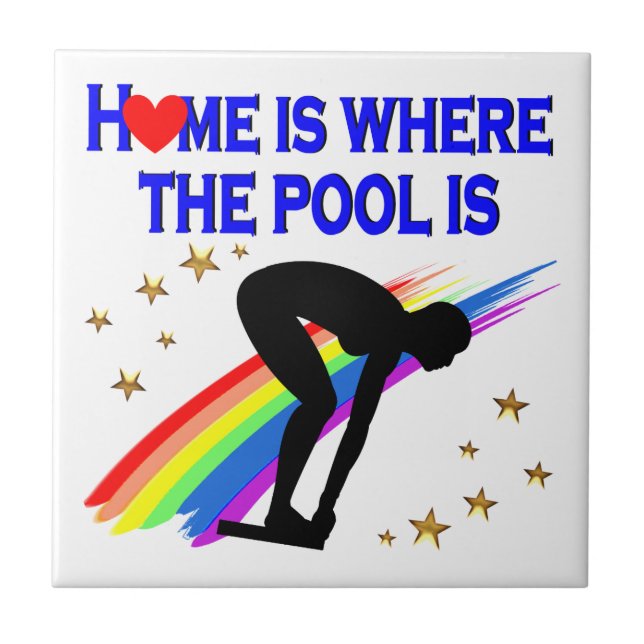 AZULEJO EL HOGAR ES DONDE SE ENCUENTRA LA PISCINA PARA EST (Frente)