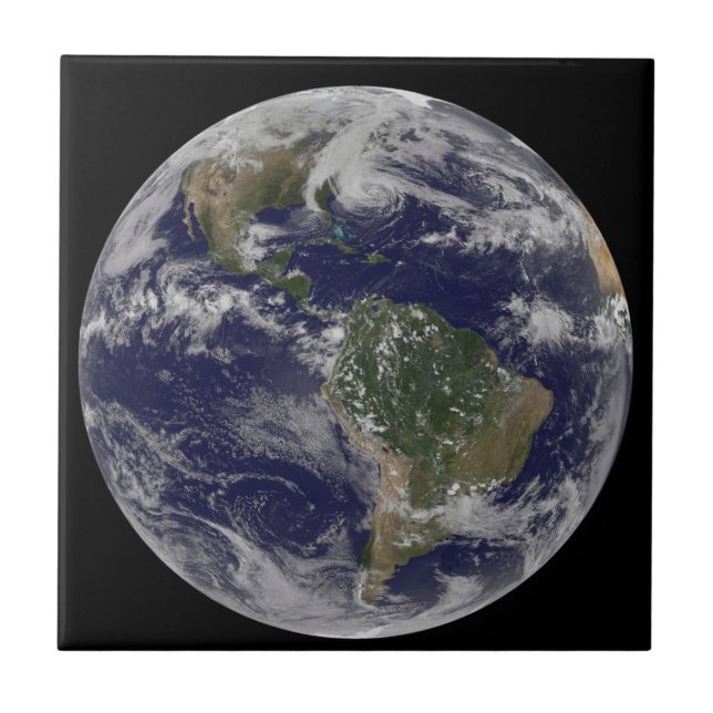 Azulejo El Huracán Sandy A Lo Largo De La Costa Este De Es (Frente)