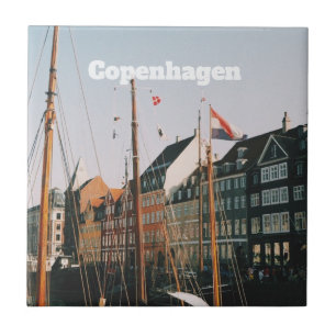 Azulejo El icónico Nyhavn, Copenhague, Dinamarca