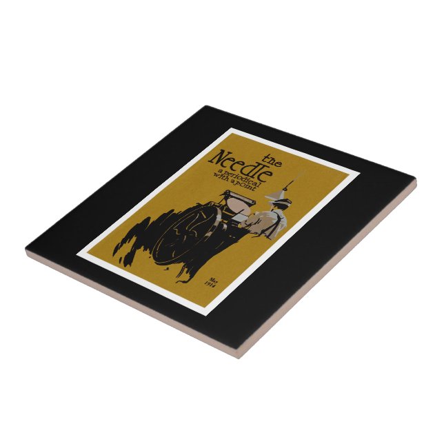 Azulejo El ilustracion periódico Needle (Lado)