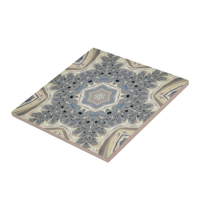 Azulejo El impulso de un sueño fractal (Lado)