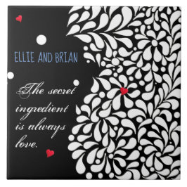 Azulejo El ingrediente secreto es el amor personalizado