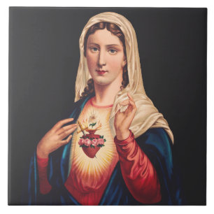 Azulejo El Inmaculado Corazón de María