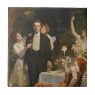 Azulejo El jardín de Armida (por John Collier)