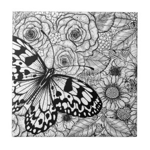 Azulejo El jardín de cometas de papel