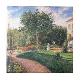 Azulejo El jardín de Les Mathurins Camille Pissarro