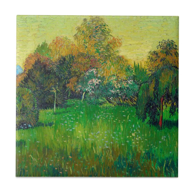 Azulejo El Jardín del Poeta, el mosaico cerámico Vincent V (Frente)