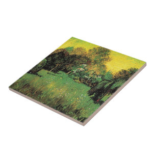 Azulejo El Jardín del Poeta por Vincent van Gogh.