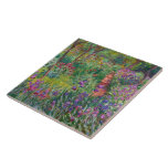 Azulejo El Jardín Iris De Giverny De Claude Monet<br><div class="desc">El jardín Iris de Giverny pintado por Claude Monet. Alrededor de 1900. Esta imagen es de dominio público.</div>