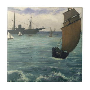 Azulejo El "Kearsarge" en el Bella Artes Boulogne Edouard