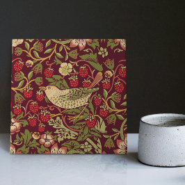 Azulejo El ladrón de fresas rojas William Morris Backsplas