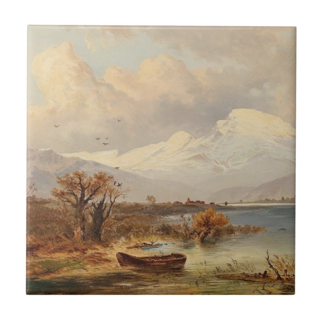 Azulejo El lago Haider – Emil Barbarini (Frente)